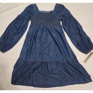 Levi's smocked dress medium size for girls